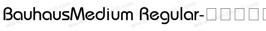BauhausMedium Regular字体转换